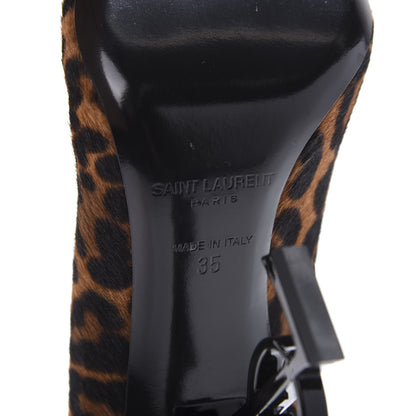 Saint Laurent Calf Hair Leopard Print Opyum 110 Pumps 35 Brown 8 of 10