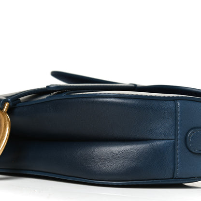 Christian Dior Calfskin Gradient Saddle Bag Indigo Blue 9 of 9
