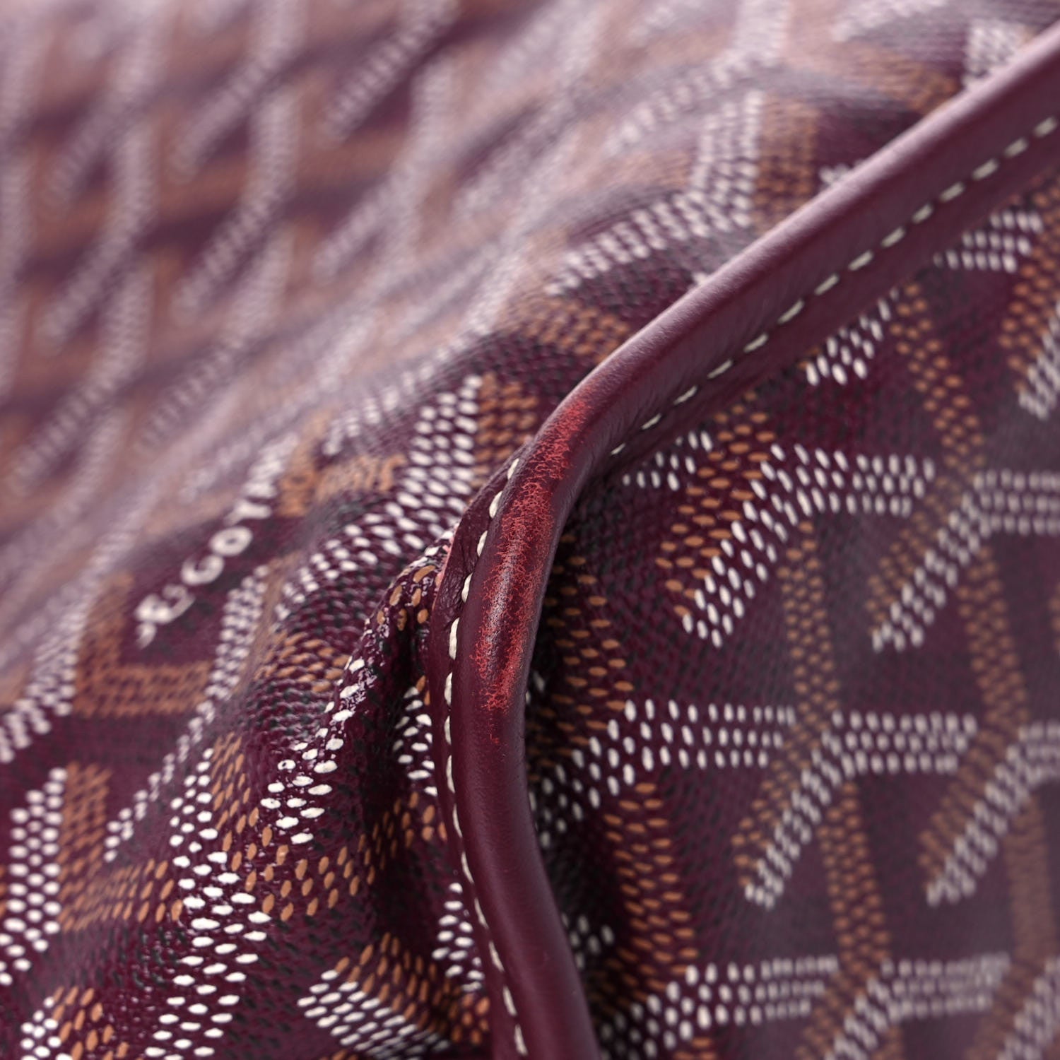 Goyard Goyardine Reversible Mini Anjou Burgundy 9 of 18