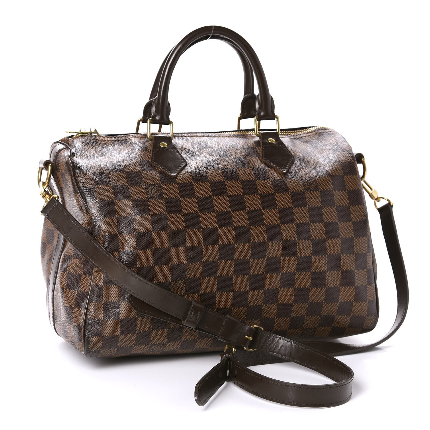 Louis Vuitton Damier Ebene Speedy Bandouliere 30 3 of 14