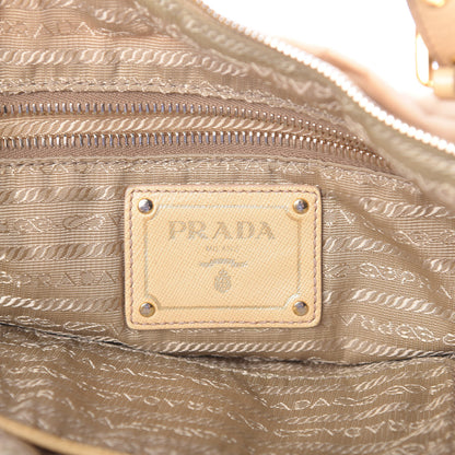 Prada Tessuto Nylon Nappa Shoulder Bag Beige 6 of 18