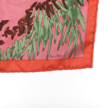 Hermes Silk Les Tigreaux Pocket Square 5 of 5