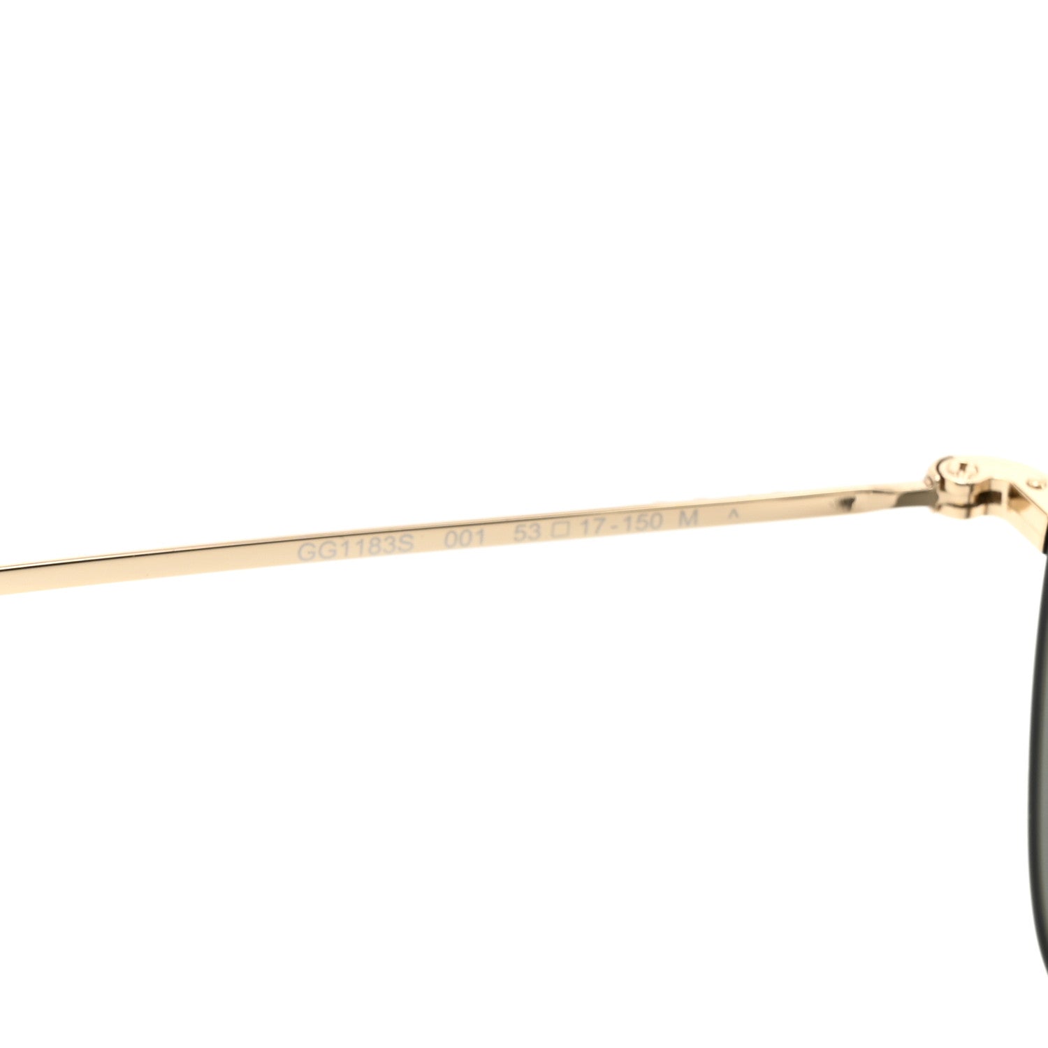 Gucci Metal Aviator Sunglasses GG1183S Gold 5 of 9