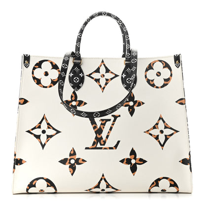 Louis Vuitton Monogram Giant Jungle Onthego GM Ivory 1 of 10