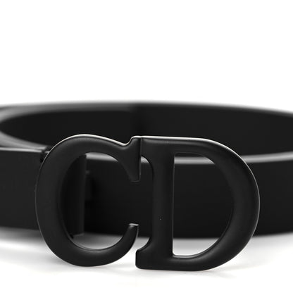 Christian Dior Calfskin Saddle Belt 75 Black 2 of 5