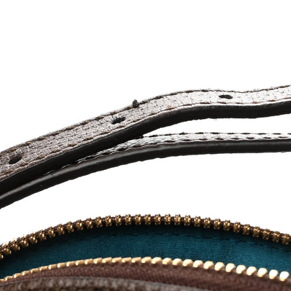 Gucci GG Supreme Monogram Textured Dollar Calfskin Web Small Ophidia Dome Shoulder Bag Beige Ebony New Acero 10 of 10