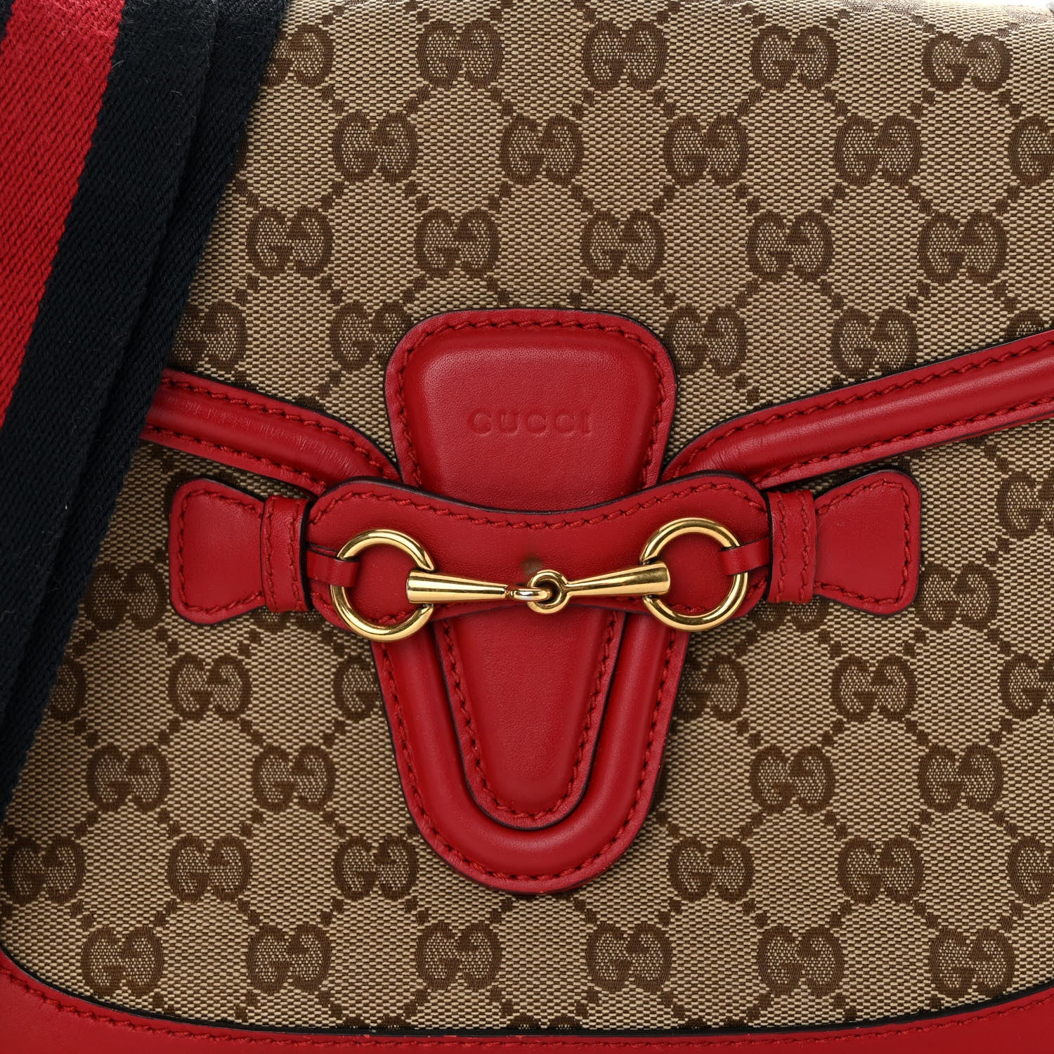 Gucci Monogram Ruinart Calfskin Medium Lady Web Shoulder Bag Beige Ebony Hibiscus Red 8 of 12