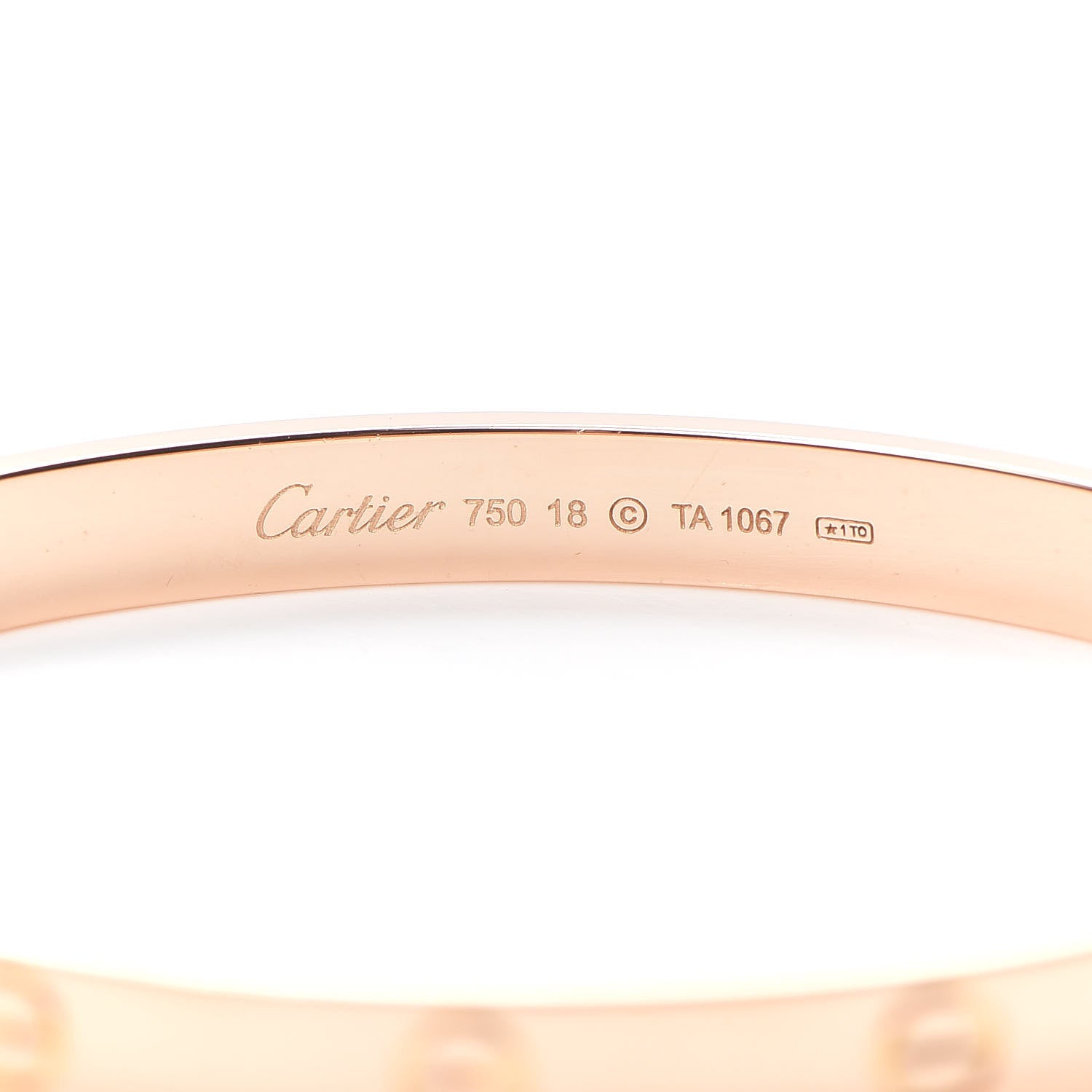 Cartier 18K Pink Gold LOVE Bracelet 18 5 of 7