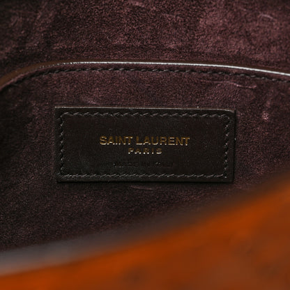 Saint Laurent Ostrich Small Manhattan Shoulder Bag 6 of 9