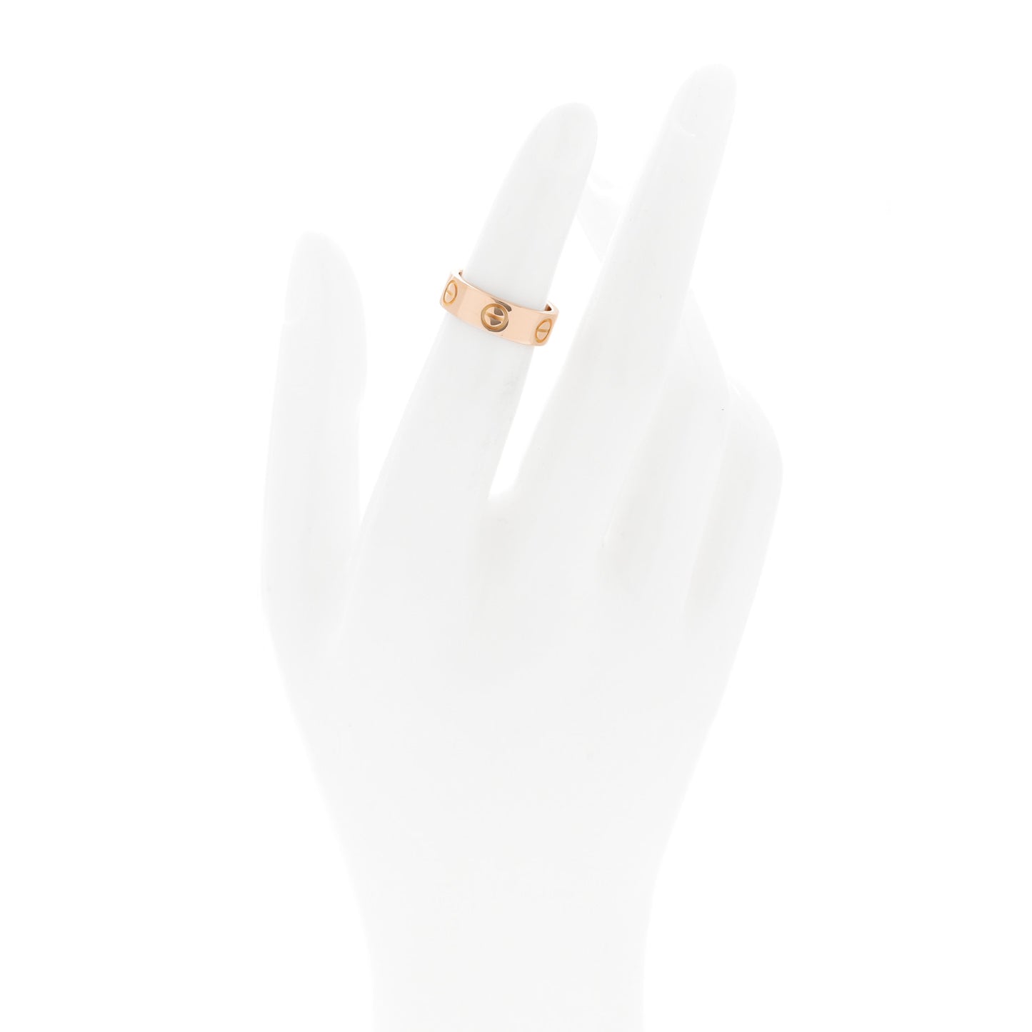 18K Pink Gold 5.5mm LOVE Ring 46 3.75