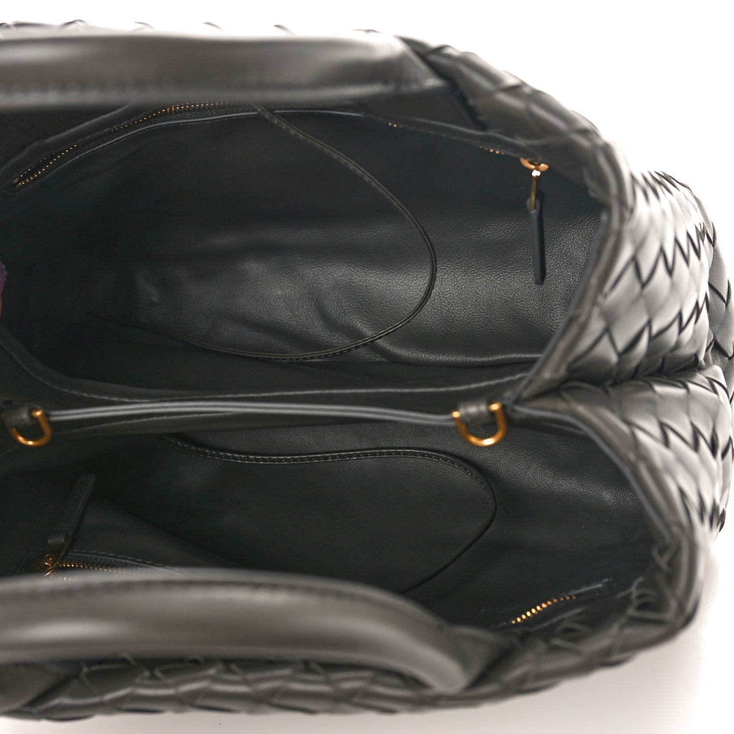 Nappa Intrecciato New Roma Tote Grey