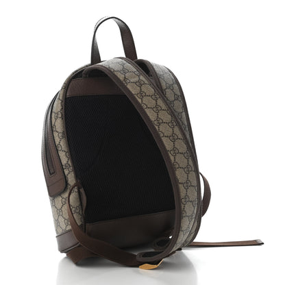 Gucci GG Supreme Monogram Calfskin Web Small Ophidia Day Backpack Beige Ebony New Acero 3 of 9