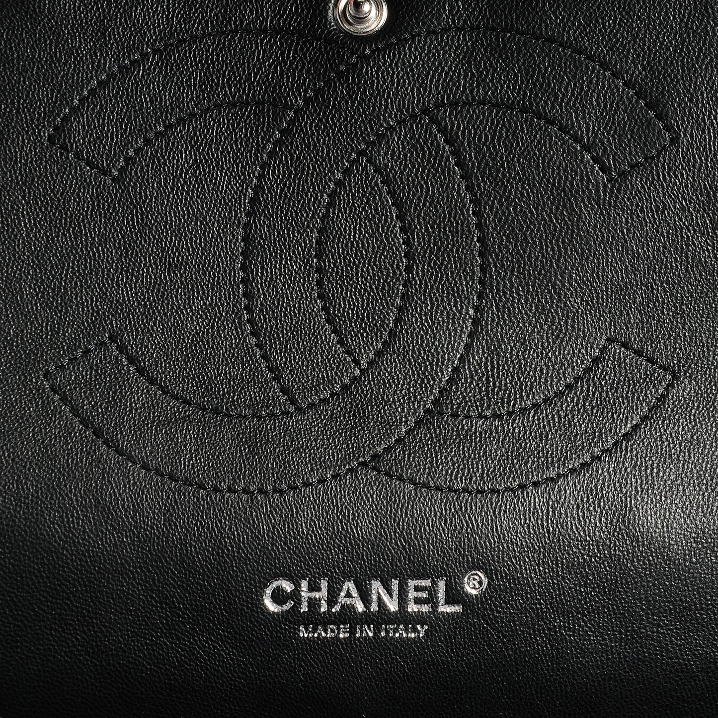 Patent Jumbo Double Flap Black