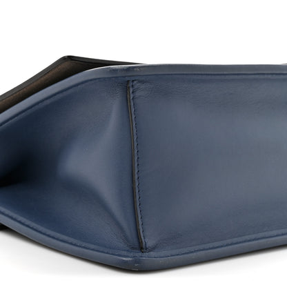 Fendi Vitello Century Opaco F is Fendi Kan I Shoulder Bag Blu Scuro 10 of 19