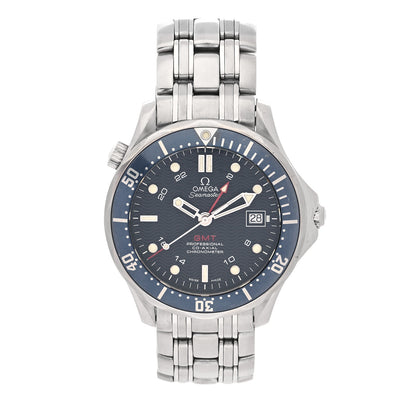 Omega Stainless Steel 41mm Seamaster Diver GMT 300M Co-Axial Automatic Watch Blue 2535.80.00 1 of 4