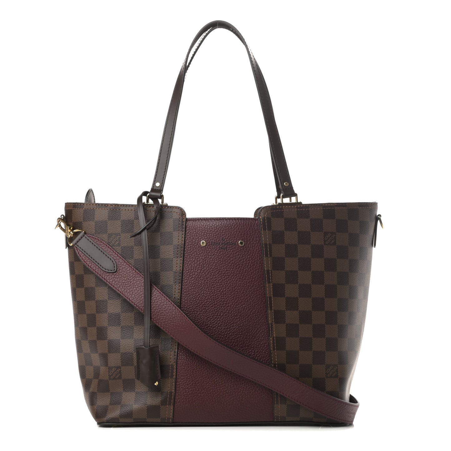 Damier Ebene Taurillon Jersey Bordeaux