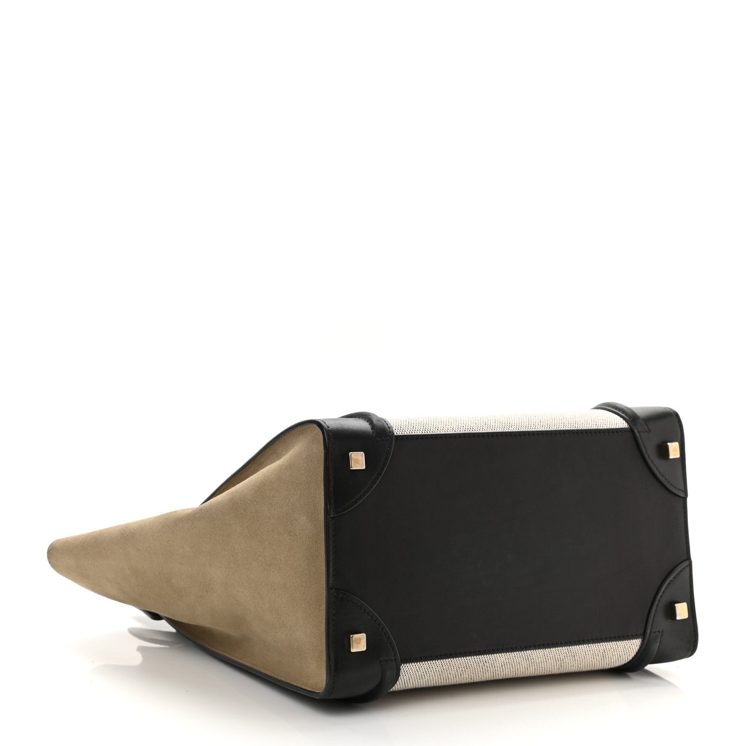 Celine Canvas Smooth Calfskin Suede Mini Tri-Color Luggage 4 of 11