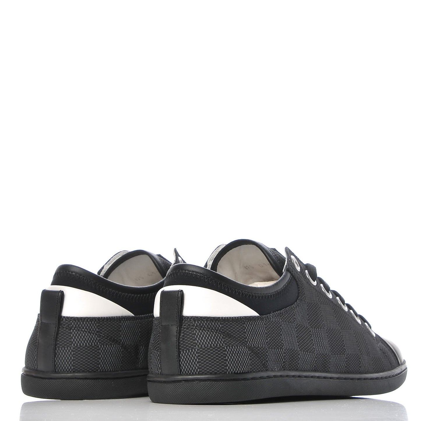 Lambskin Damier Graphite Baseball Sneakers 5 Black