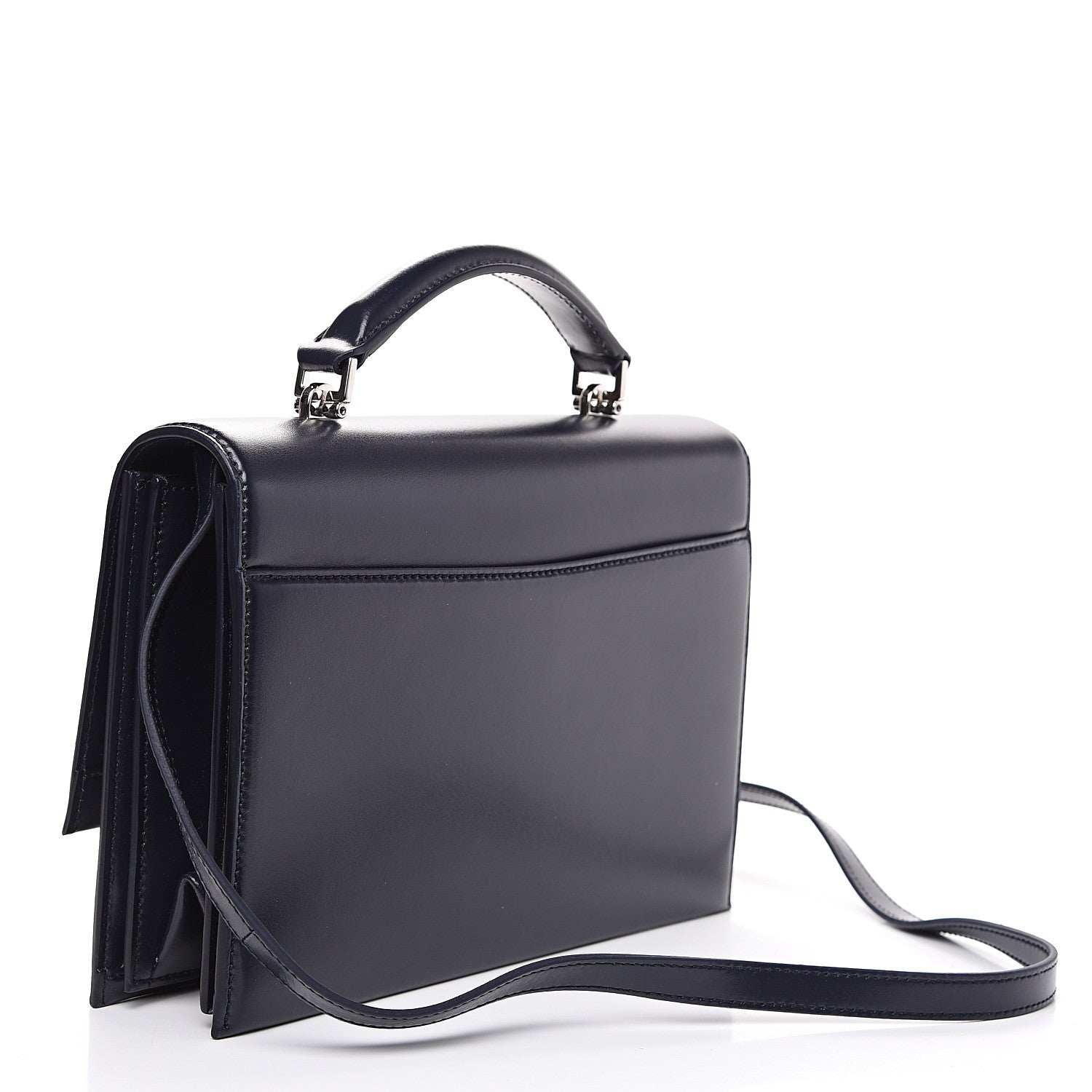 Saint Laurent Calfskin Medium Babylone Navy 3 of 10