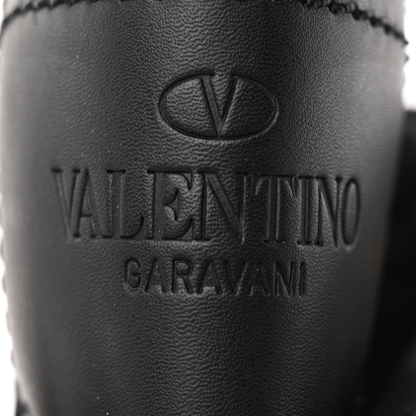 Calfskin Tonal Roman Stud 20/40mm Combat Boots 40 Black
