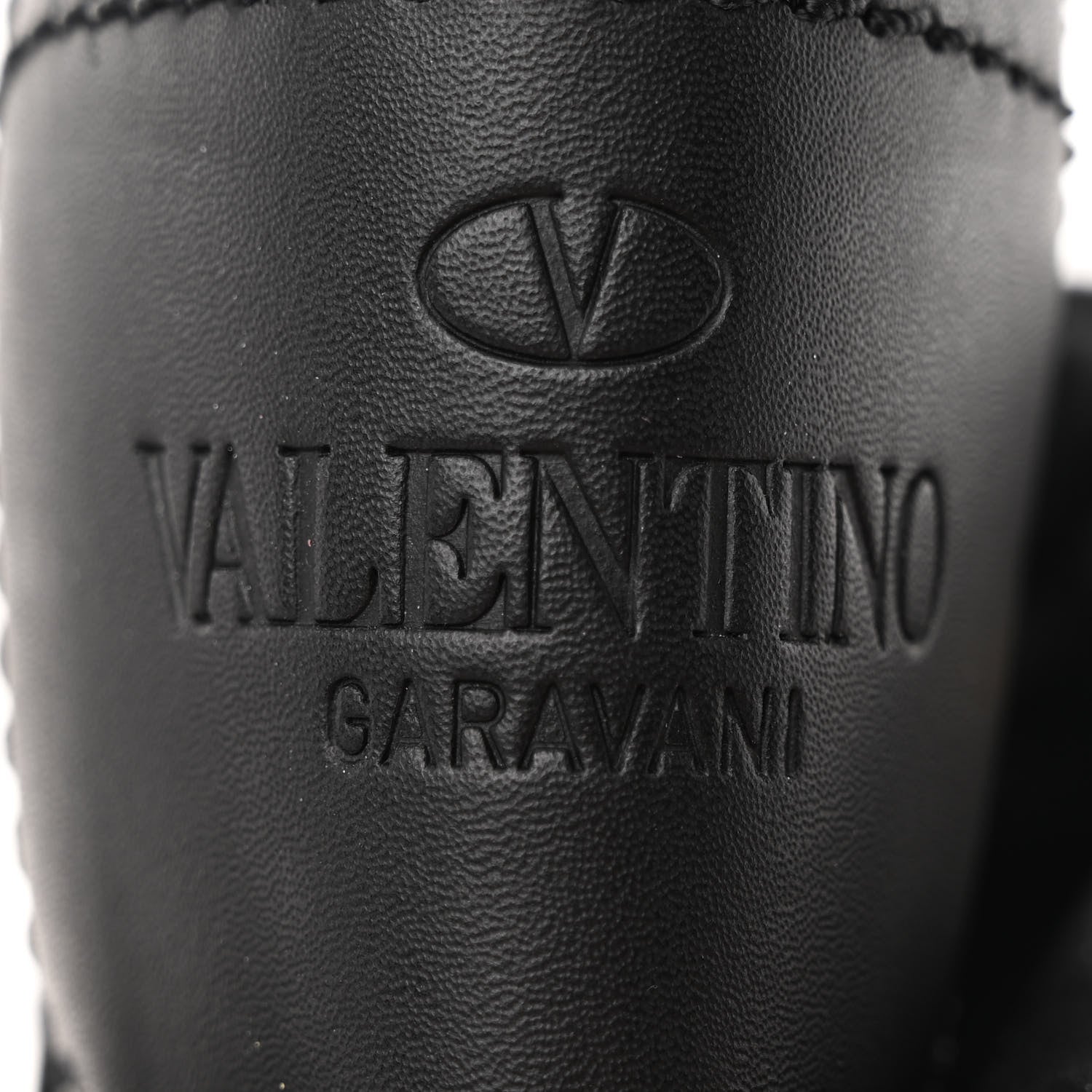 Valentino Garavani Calfskin Tonal Roman Stud 20/40mm Combat Boots 40 Black 6 of 13