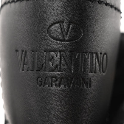 Valentino Garavani Calfskin Tonal Roman Stud 20/40mm Combat Boots 40 Black 6 of 13