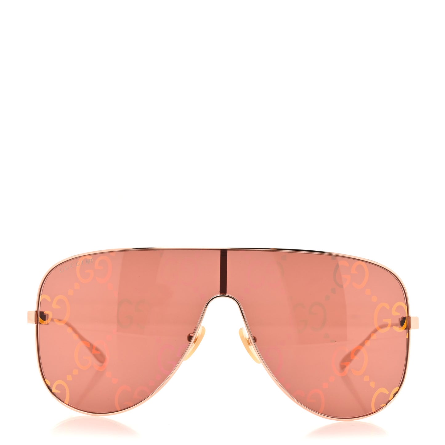 Metal Mask Sunglasses GG1436S Red Gold