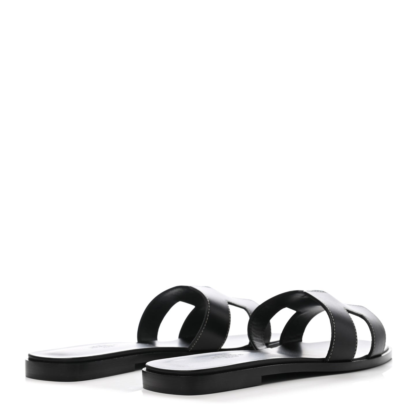 Box Calfskin Oran Sandals 39.5 Black