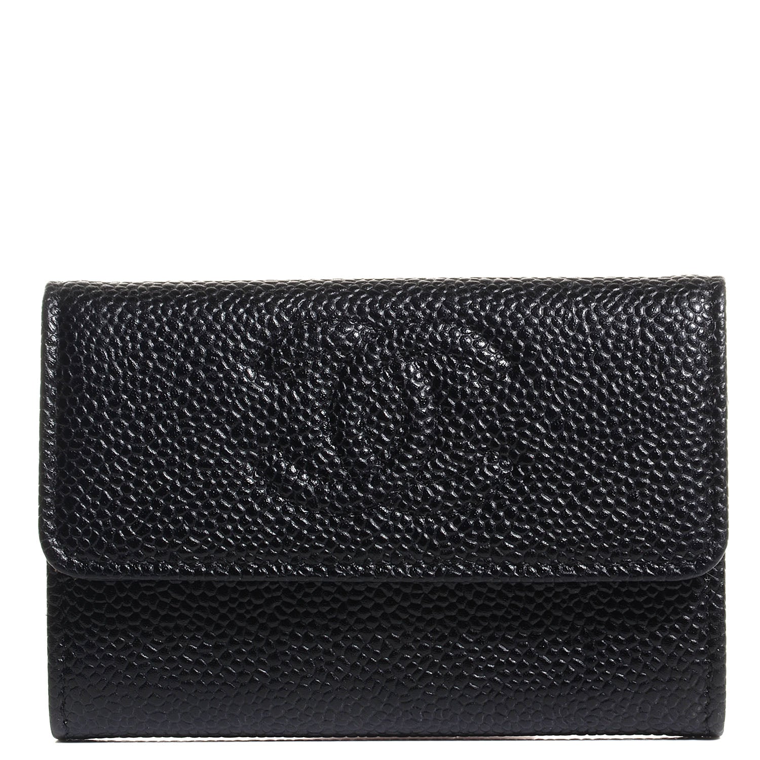 Chanel Caviar Timeless CC Flap Card Holder Black 1 of 9