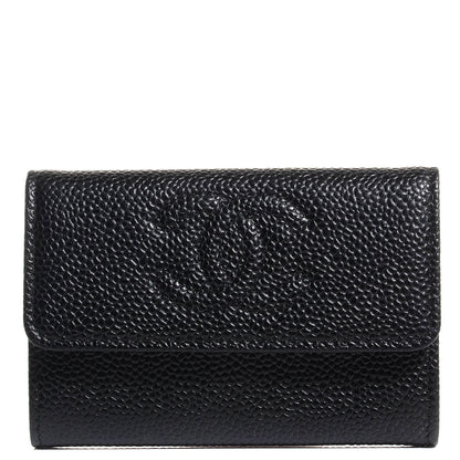Chanel Caviar Timeless CC Flap Card Holder Black 1 of 9
