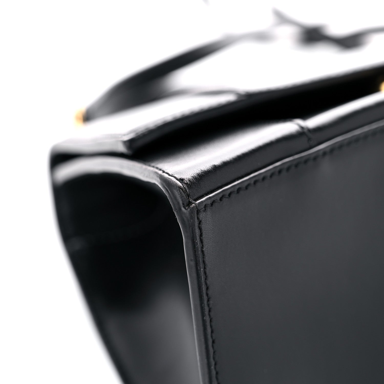 Balenciaga Shiny Box Calfskin Small Hourglass Top Handle Bag Black 7 of 16
