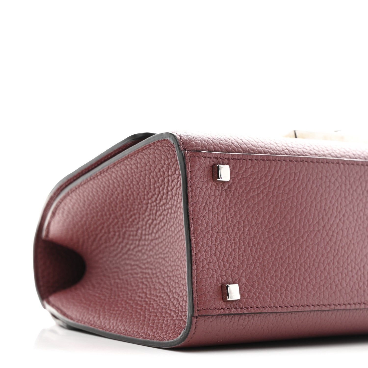 Moynat Carat Calfskin Rejane PM Wood Rose 8 of 9