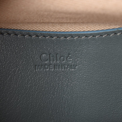 Chloe Smooth Calfskin Little Horses Embroidered Shoulder Bag Cloudy Blue 6 of 9