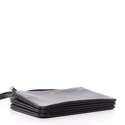 Celine Lambskin Small Trio Crossbody Bag Black 4 of 12
