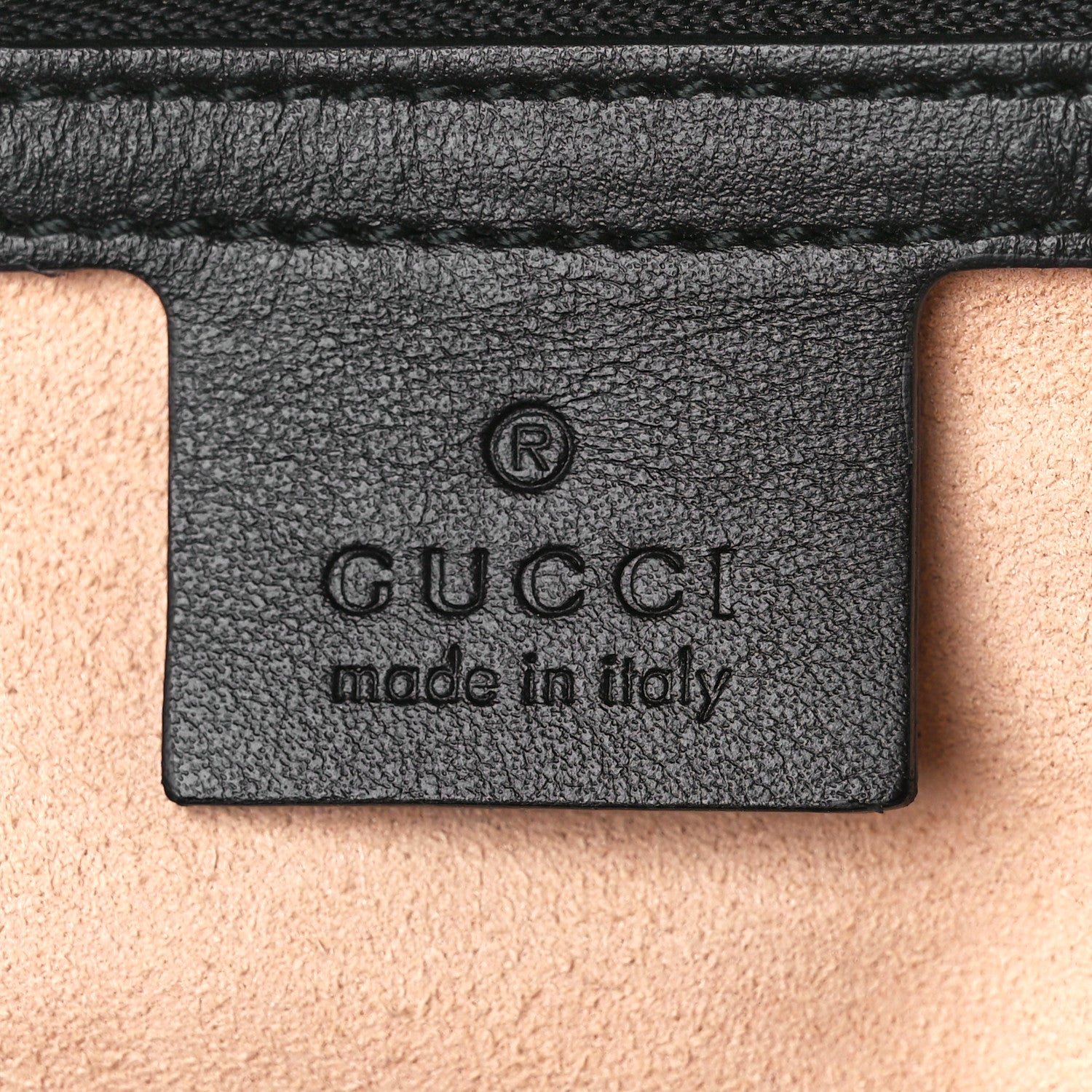 Gucci Calfskin Matelasse Medium GG Marmont Shoulder Bag Black 6 of 11