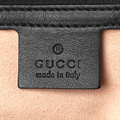 Gucci Calfskin Matelasse Medium GG Marmont Shoulder Bag Black 6 of 11