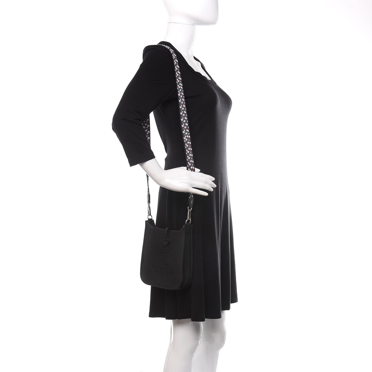 Hermes Taurillon Maurice Zigzag Evelyne TPM Black 2 of 11