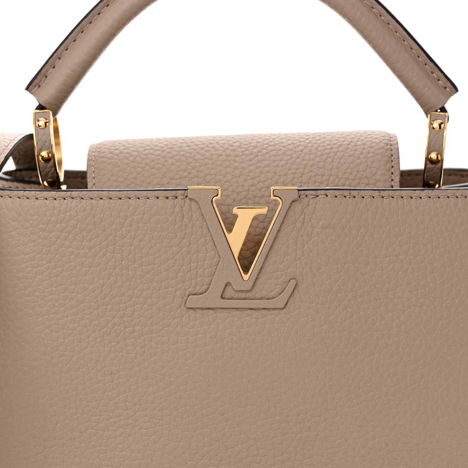 Louis Vuitton Taurillon Capucines BB Galet 8 of 10