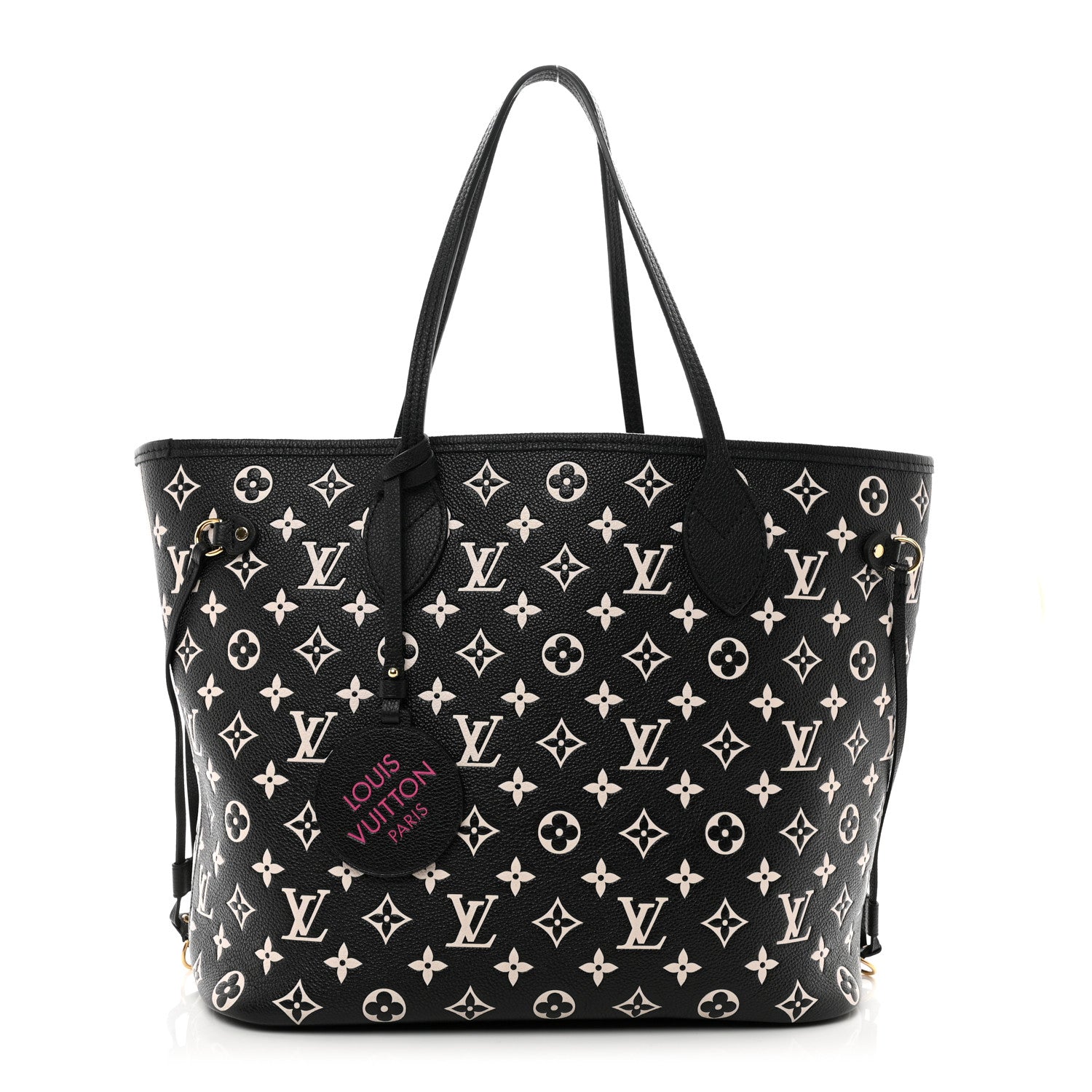 Louis Vuitton Empreinte Spring In The City Neverfull MM Black White Pink 1 of 9