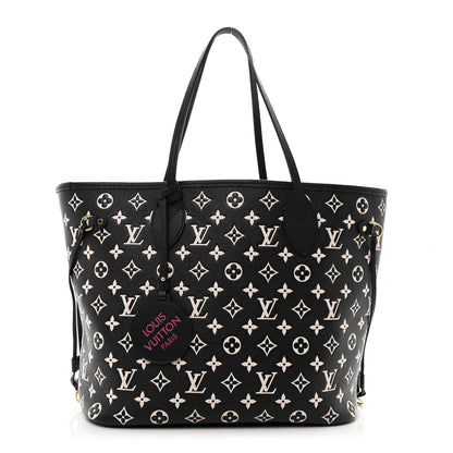 Louis Vuitton Empreinte Spring In The City Neverfull MM Black White Pink 1 of 9