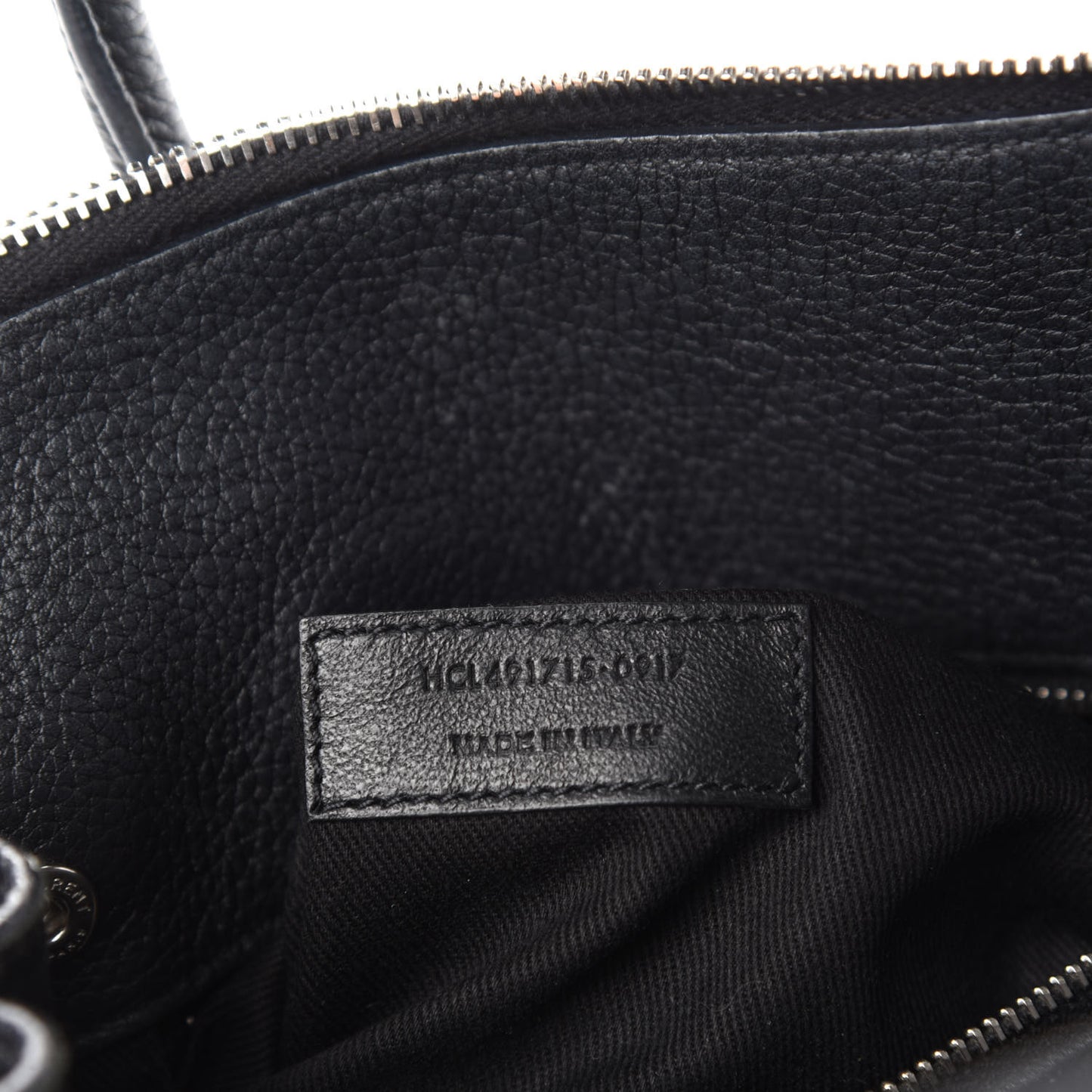 Grained Calfskin Baby Supple Sac De Jour Black