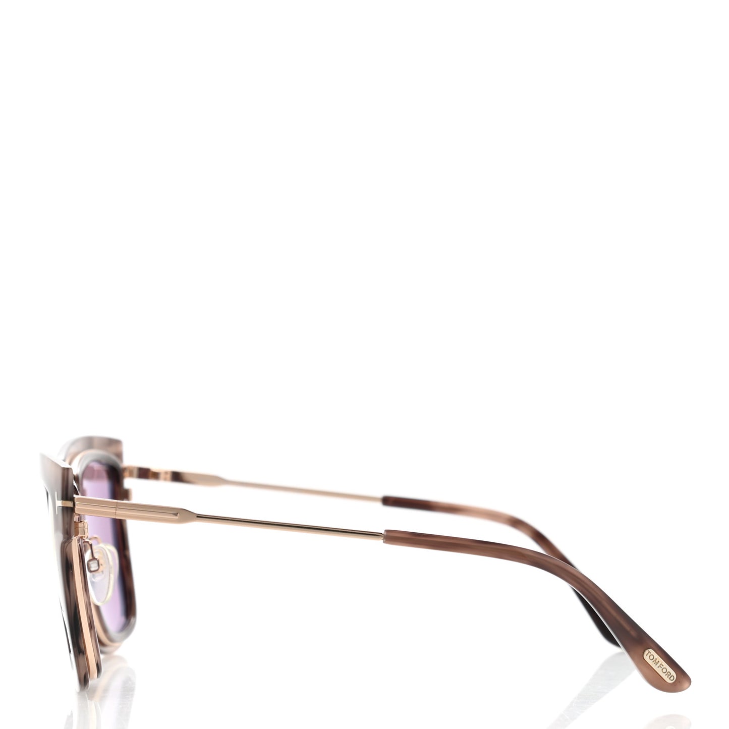Acetate Lara Sunglasses TF573 Pink Melange Havana