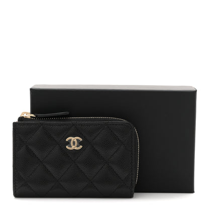 Chanel Caviar Quilted Zipped Key Holder Case Black 8 of 8