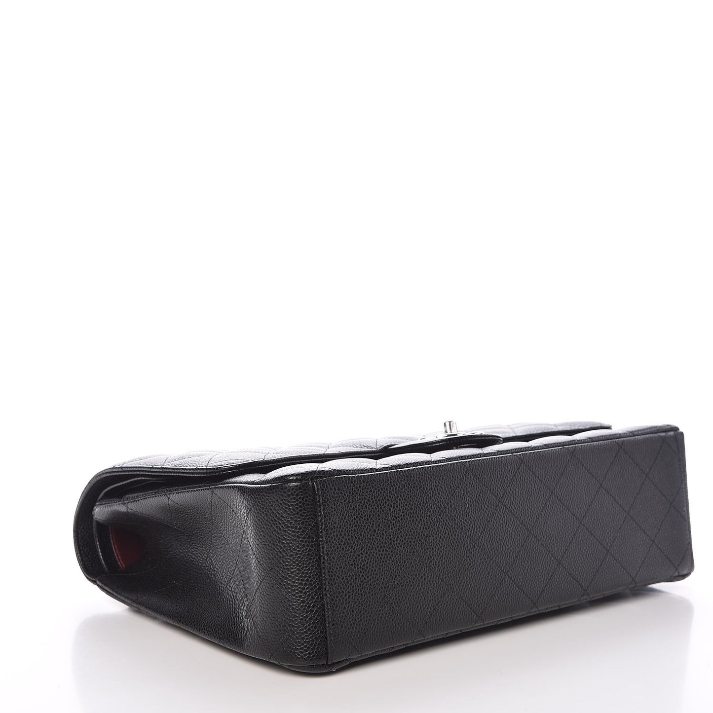 Caviar Quilted Maxi Double Flap Black