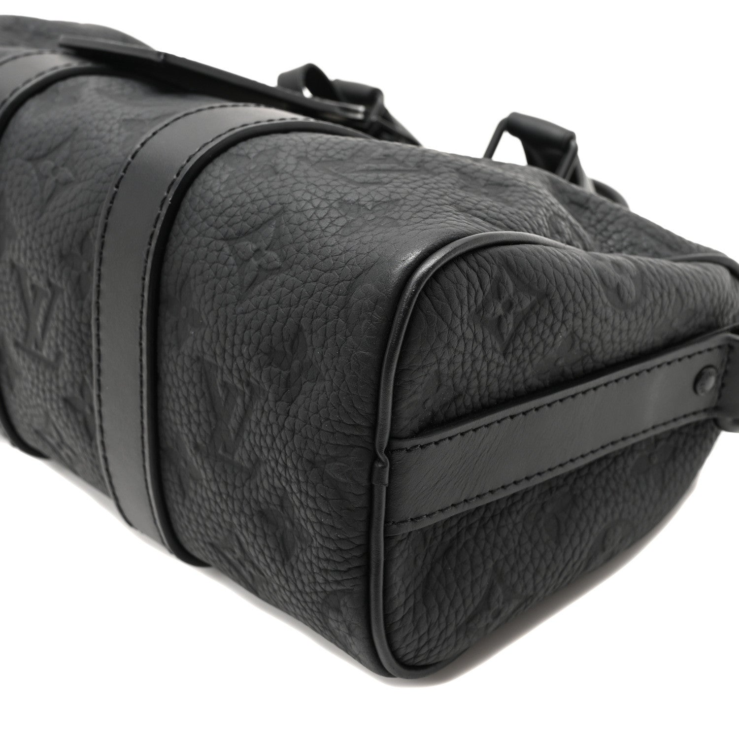 Louis Vuitton Monogram Taurillon Keepall Bandouliere 25 Black 9 of 9