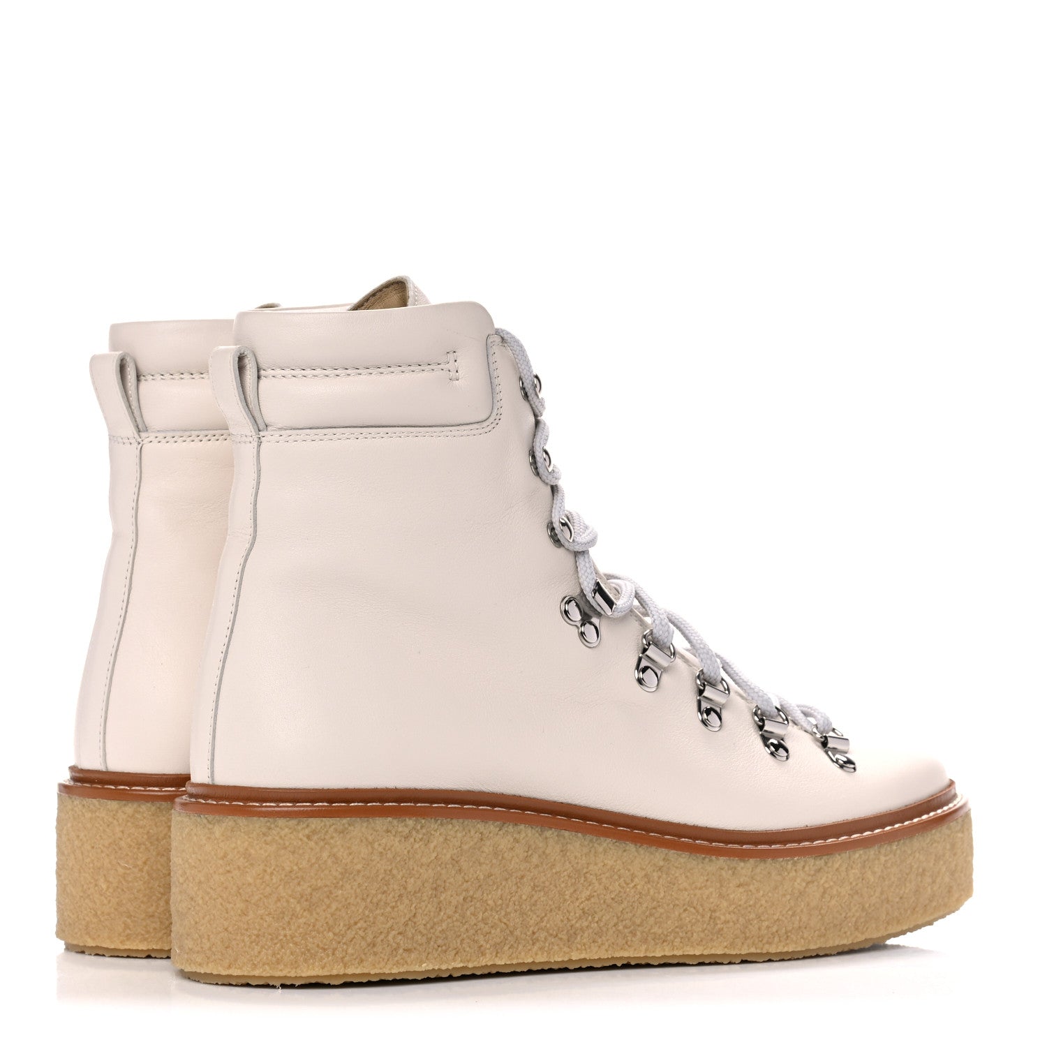 Hermes Calfskin Discovery Ankle Boot 38 White 4 of 10