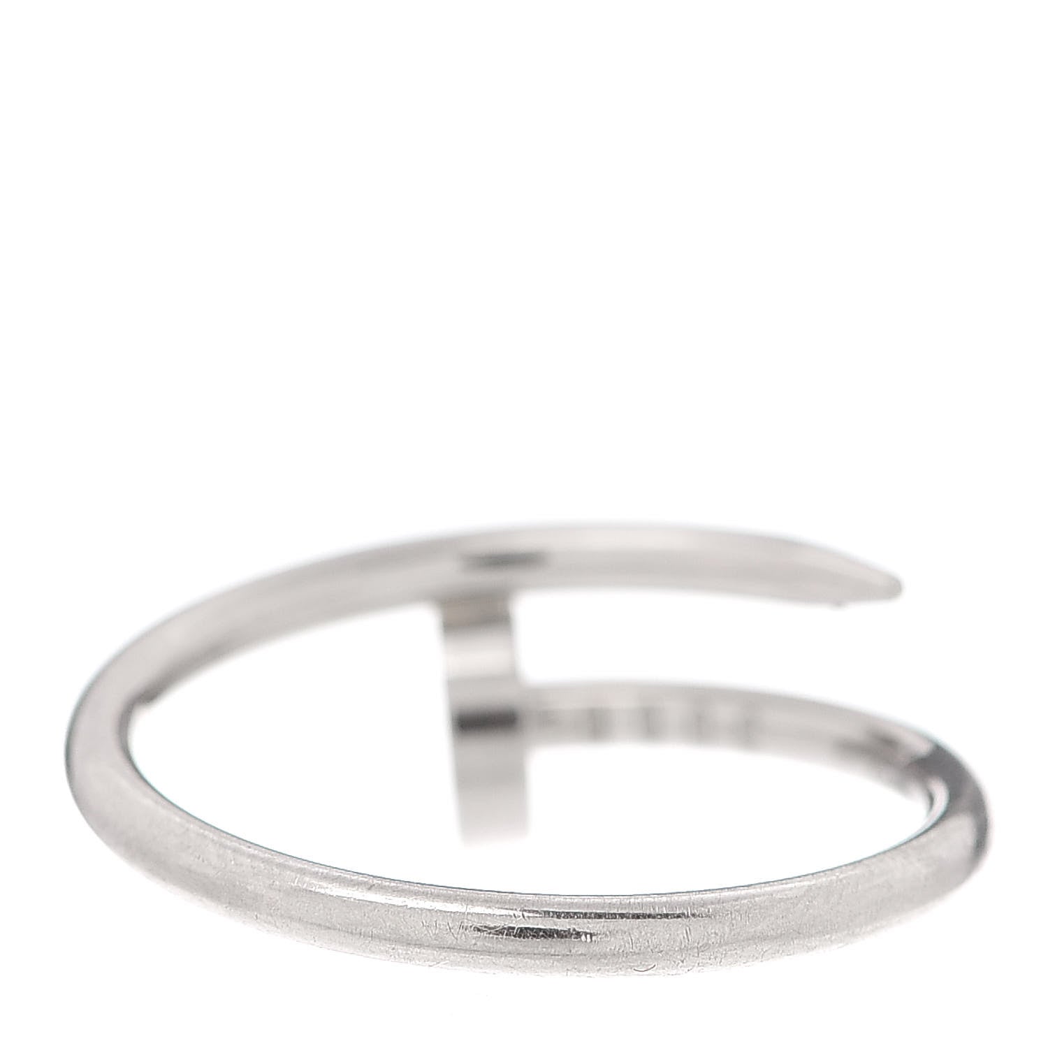 Cartier 18K White Gold Small Juste Un Clou Ring 52 6 3 of 6