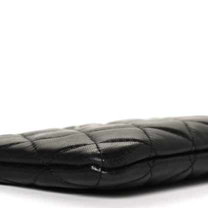 Chanel Lambskin Quilted Small Cosmo Cosmetic Case Black 7 of 9