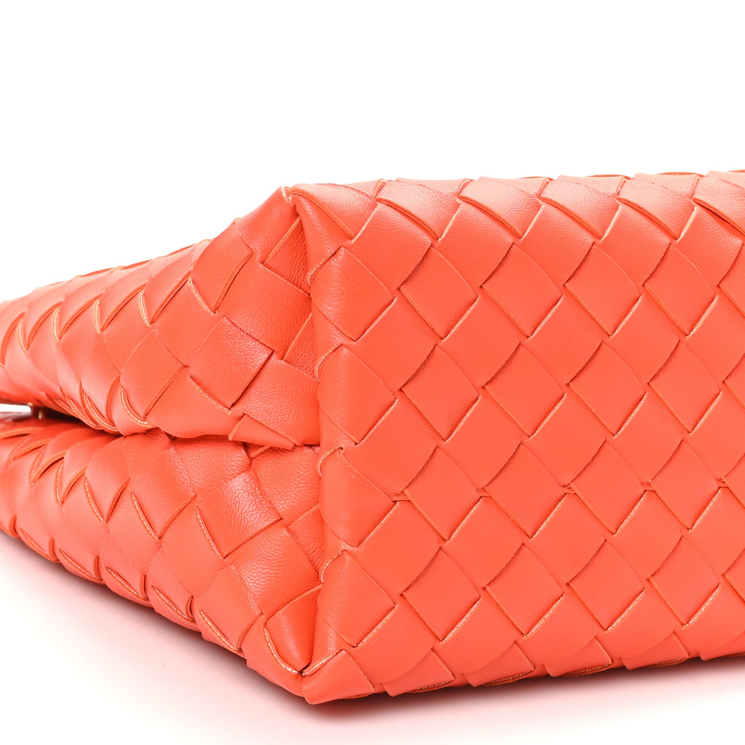 Bottega Veneta Nappa Intrecciato Small Andiamo With Chain Shoulder Bag Orange 7 of 8