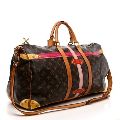Louis Vuitton Monogram Summer Trunks Keepall Bandouliere 50 2 of 22